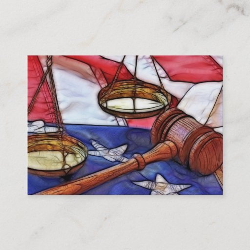 Customizable Attorney At Law Business Card