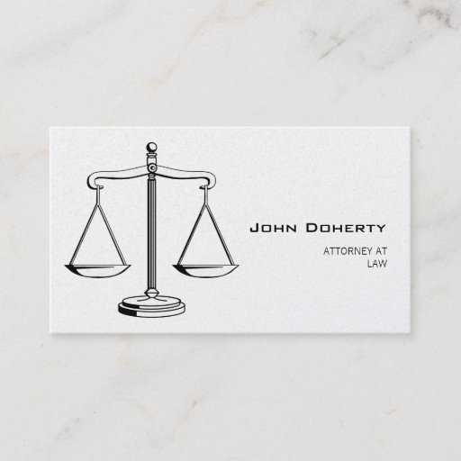 Customizable ATTORNEY AT LAW - Business Card