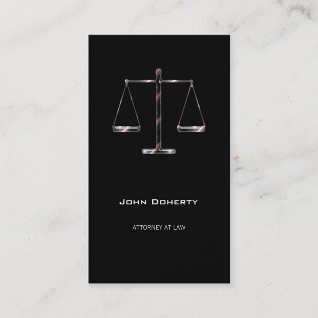 ATTORNEY AT LAW - Business Card (Front)
