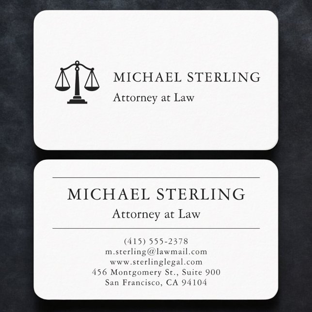 Attorney at Law Business Card (Creator Uploaded)