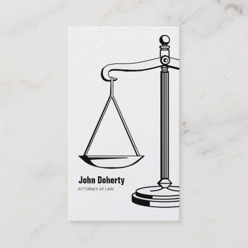 Customizable ATTORNEY AT LAW - Business Card