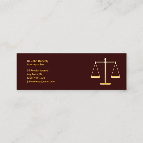 ATTORNEY AT LAW - Business Card