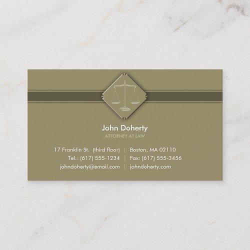 ATTORNEY AT LAW - Business Card