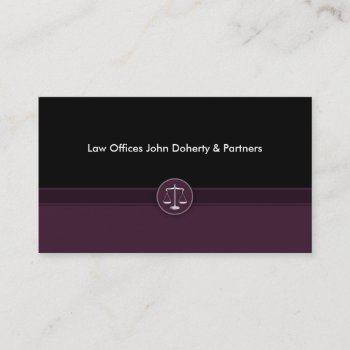 Attorney At Law Business Card by wierka at Zazzle