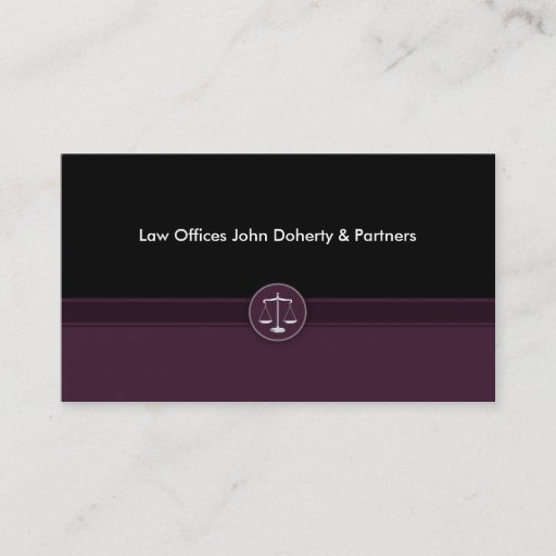 Customizable Attorney at Law - Business Card