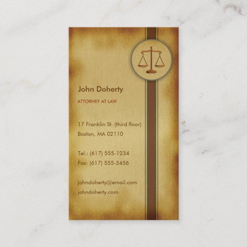 ATTORNEY AT LAW - Business Card