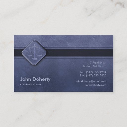 Customizable ATTORNEY AT LAW - Business Card