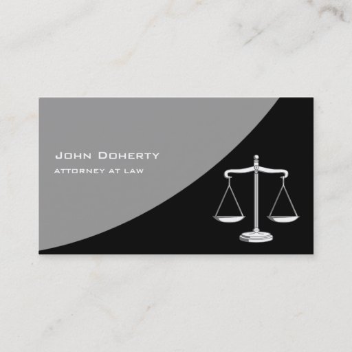 Customizable ATTORNEY AT LAW - Business Card