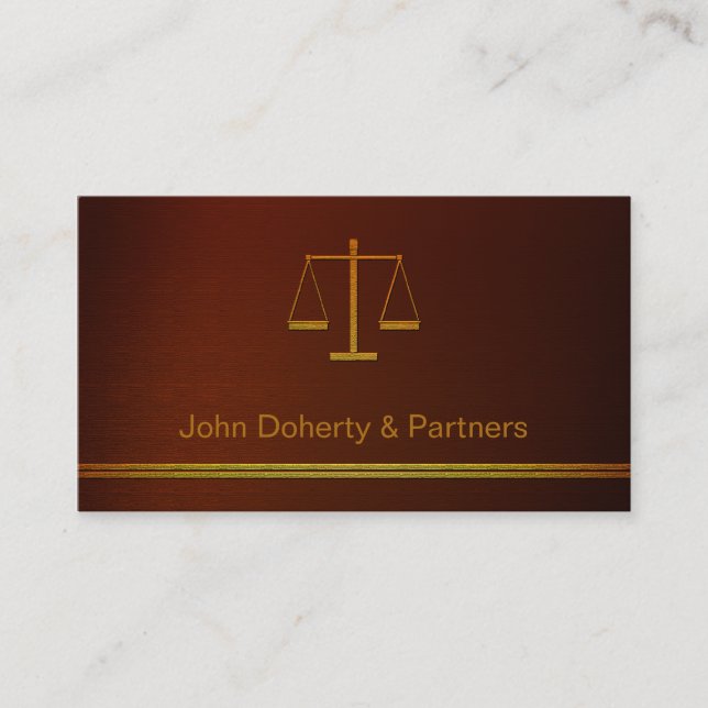 ATTORNEY AT LAW - Business Card (Front)