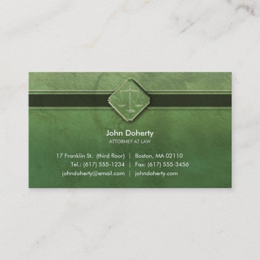 Customizable ATTORNEY AT LAW - Business Card