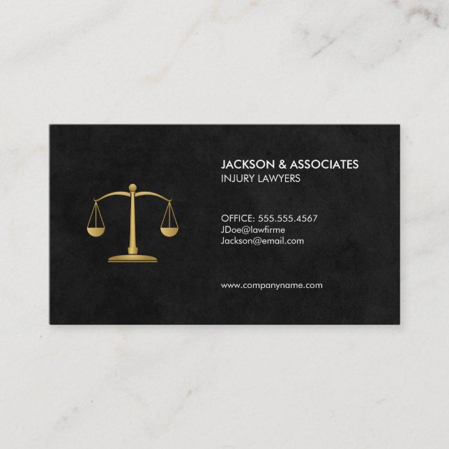 Attorney at Law Business Card (Front)