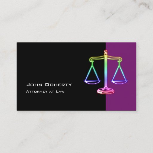 Customizable ATTORNEY AT LAW - Business Card