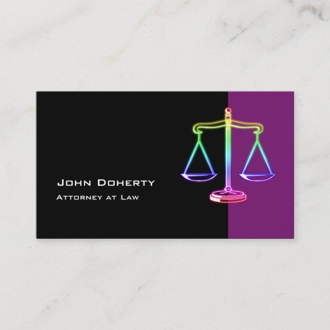 ATTORNEY AT LAW - Business Card (Front)