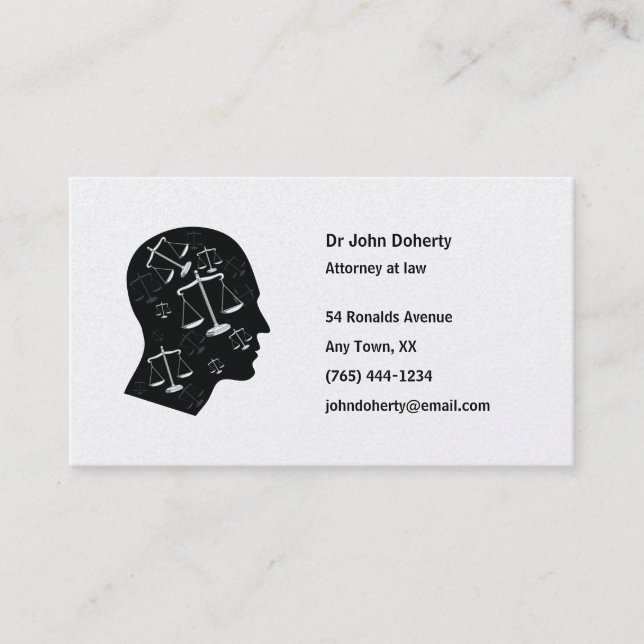 ATTORNEY AT LAW - Business Card (Front)