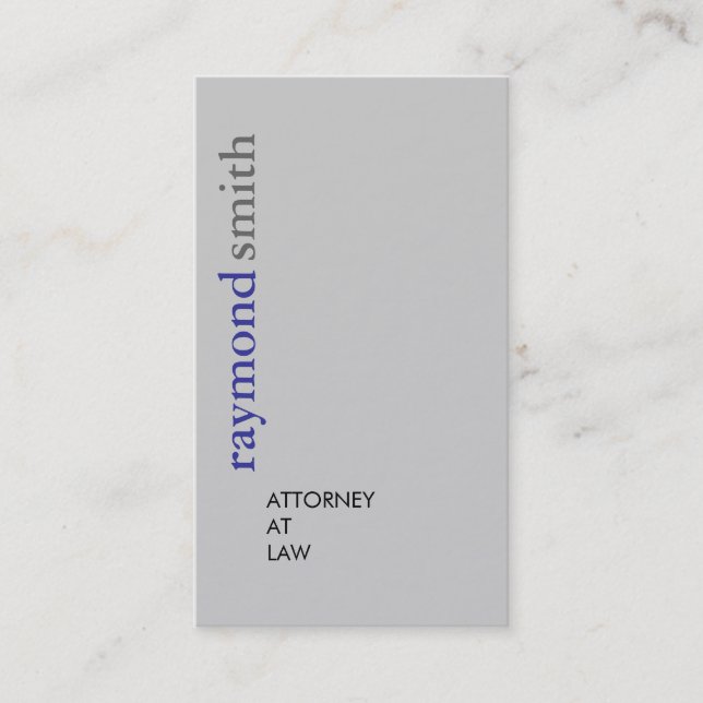 Attorney at Law - Business Cards (Front)