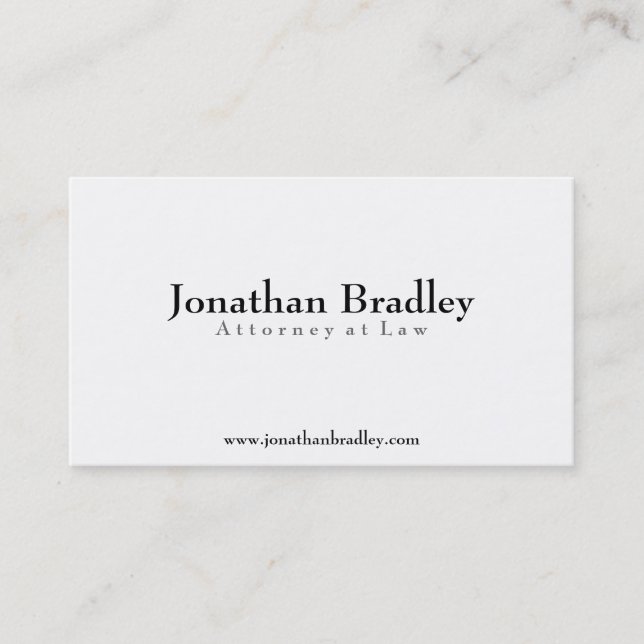 Attorney at Law - Business Cards (Front)