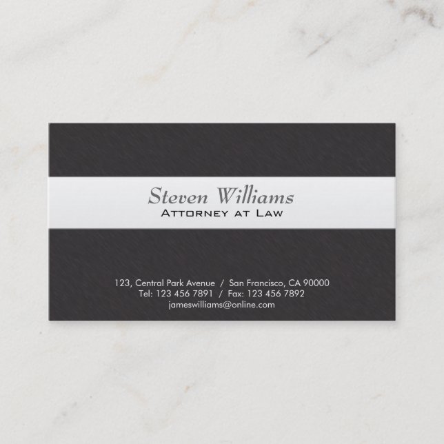 Attorney at Law - Business Cards (Front)