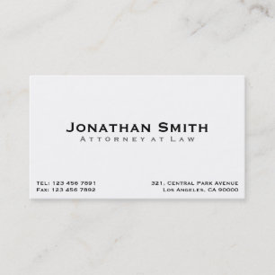 Attorney at Law - Business Cards