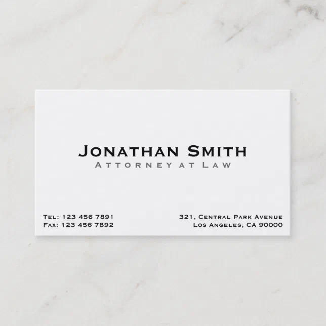 Attorney at Law - Business Cards | Zazzle