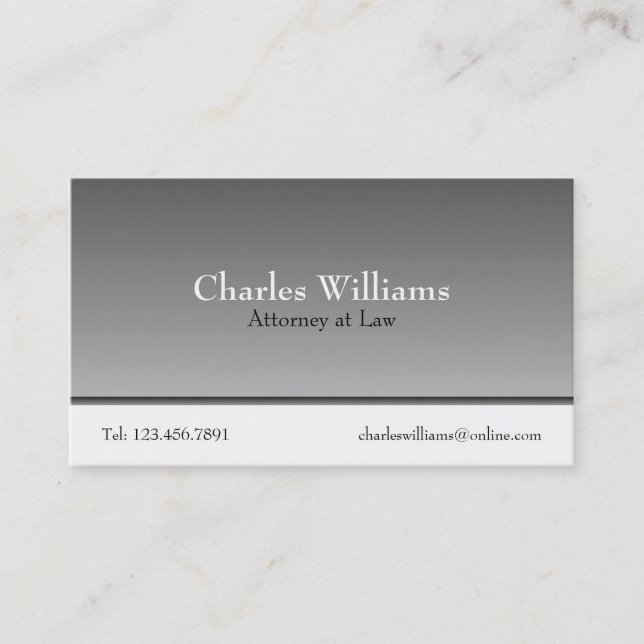 Attorney at Law - Business Cards (Front)