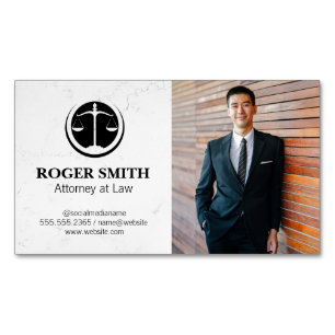Attorney at Law   Business School Card Magnet
