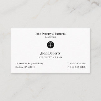 Attorney at Law | Classic Lawyer Business Card