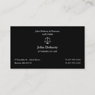 Attorney at Law   Classic Lawyer Business Card