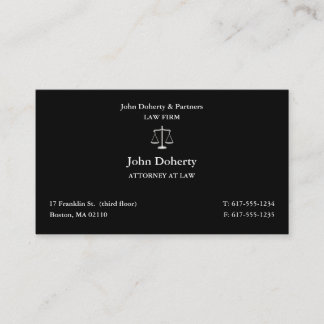 Attorney at Law | Classic Lawyer Business Card
