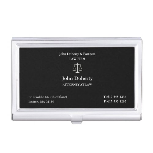 Attorney at Law  Classic Lawyer Business Card Holder