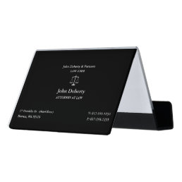 Attorney at Law | Classic Lawyer Desk Business Card Holder