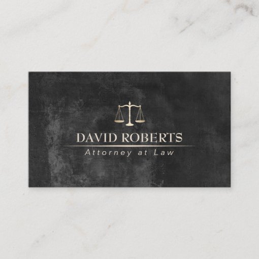 Attorney at Law Classy Chalkboard Lawyer Business Card Zazzle