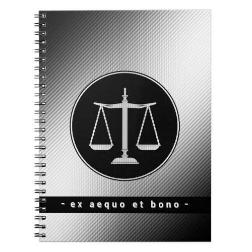 Attorney at Law  Classy Scales of Justice Notebook