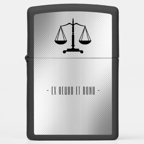 Attorney at Law  Classy Scales of Justice Zippo Lighter