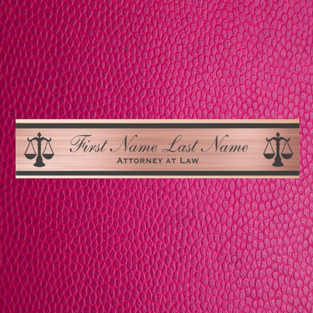 Attorney at Law Door Signs Lawyer Rose Gold (Creator Uploaded)