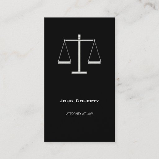 Customizable ATTORNEY AT LAW - Business Card