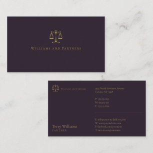ATTORNEY AT LAW Elegant Business Card