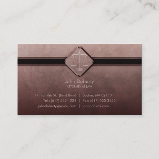 Customizable ATTORNEY AT LAW - Business Card