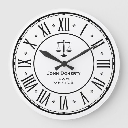 ATTORNEY AT LAW  Elegant Classy Gift Large Clock