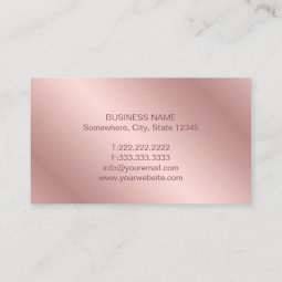 Attorney at Law Elegant Foil Rose Gold Lawyer Business Card | Zazzle