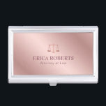 Attorney at Law Elegant Foil Rose Gold Lawyer Business Card Case<br><div class="desc">Attorney at Law Elegant Foil Rose Gold Lawyer Business Card Holder.</div>