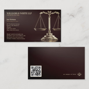 Attorney at Law   Elegant Professional Business Card