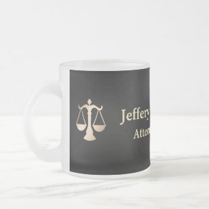 Attorney At Law Frosted Glass Coffee Mug