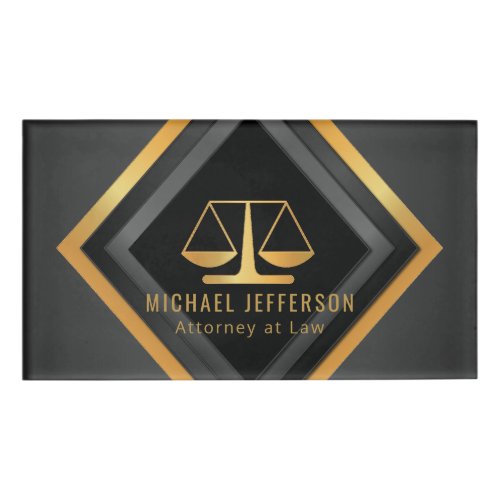 Attorney at Law _ Geometry Name Tag