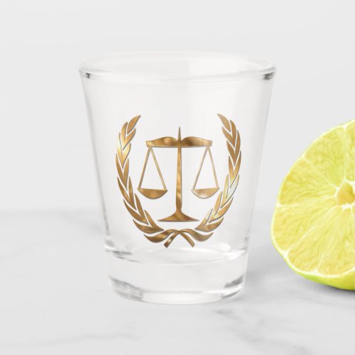 Attorney at Law Gold Shot Glass