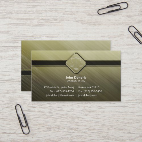 ATTORNEY AT LAW - Business Card