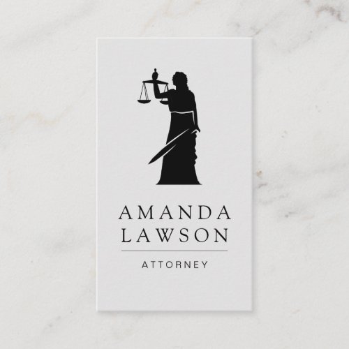 Attorney at Law Justice Scales Appointment Card