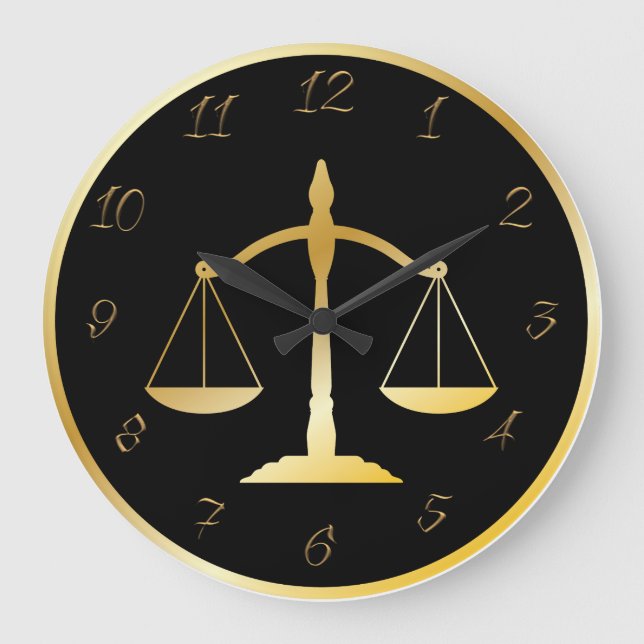 Attorney at law large clock (Front)
