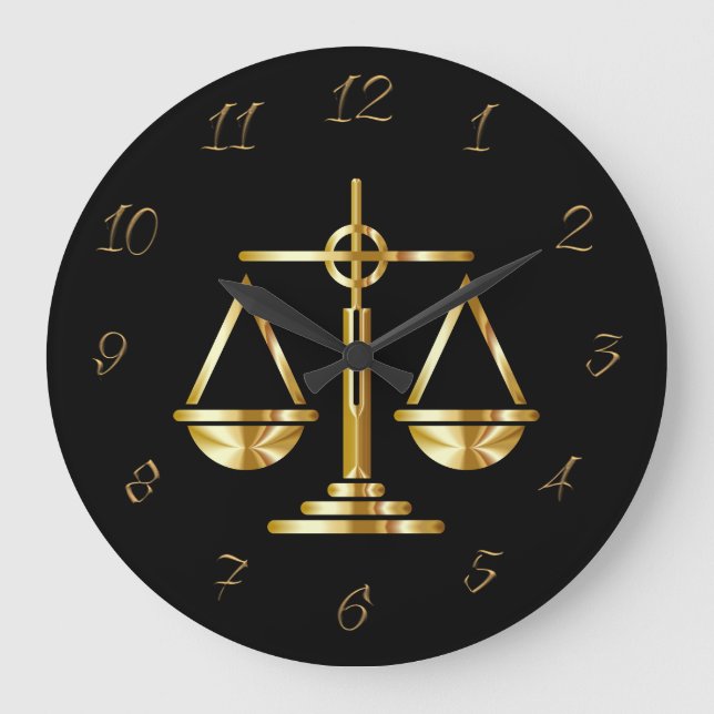 Attorney at law large clock (Front)