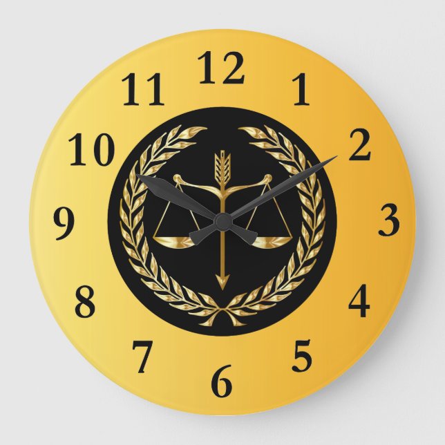 Attorney at Law Large Clock (Front)