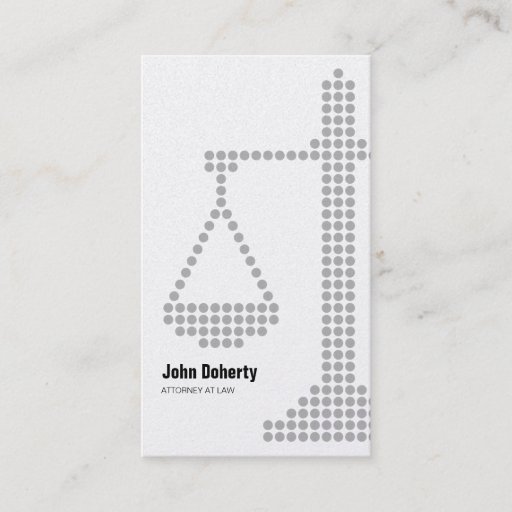 Customizable ATTORNEY AT LAW - Business Card
